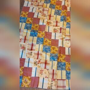 VTG Country cottage Core 80s 90s Quilt topper Top fabric